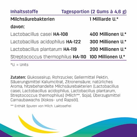 Bakto Gums Apfelgeschmack 60 St, 137 g