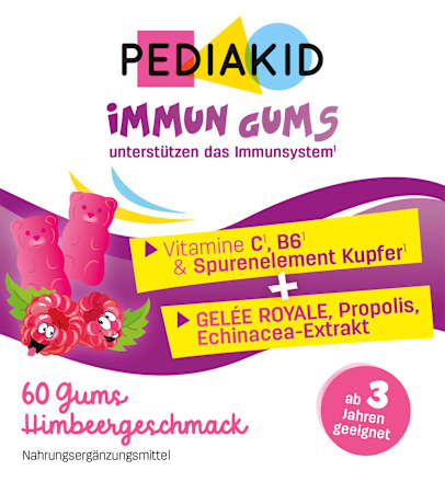 Immun Gums Himbeergeschmack 60 St, 138 g