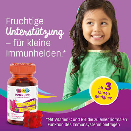 Immun Gums Himbeergeschmack 60 St, 138 g