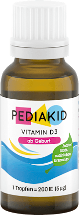 Vitamine D3 200 IE druppels, 20 ml