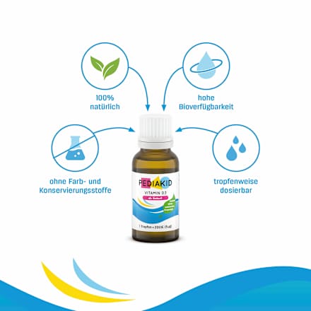 Vitamine D3 200 IE druppels, 20 ml