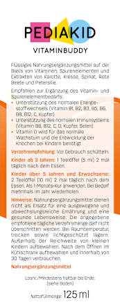 Vitaminbuddy 17 Vitamine & Spurenelemente, 125 ml