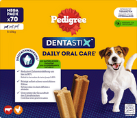 Hondenkauwsnack Dental Care DentaStix voor kleine honden, multipack (10x7 stuks), 1,1 kg