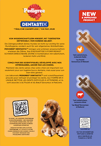 Kausnack Hund Zahnpflege DentaStix für mittelgroße Hunde, Multipack (28 Stück), 720 g