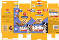 Kausnack Hund Zahnpflege DentaStix für mittelgroße Hunde, Multipack (28 Stück), 720 g