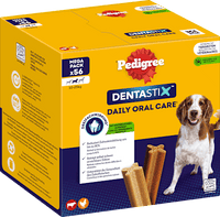 Hondenkauwsnack Dental Care DentaStix voor middelgrote honden, Multipack (8x7 stuks), 1,44 kg
