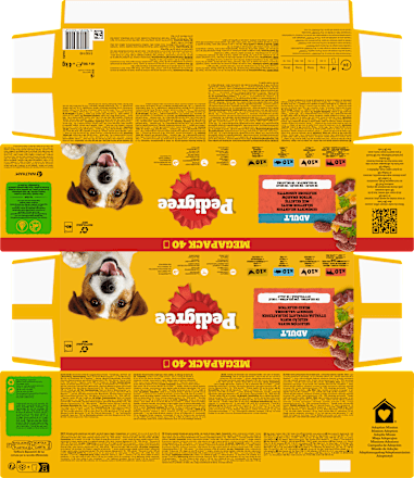 Nassfutter Hund gemischte Selektion in Gelee, Megapack (40x100 g), 4 kg