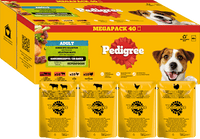 Nassfutter Hund gemischte Selektion in Sauce, Megapack (40x100 g), 4 kg