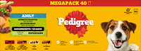 Nassfutter Hund gemischte Selektion in Sauce, Megapack (40x100 g), 4 kg
