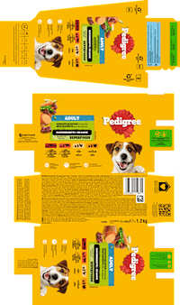 Nat hondenvoer gemengde selectie in saus, multipack (12 x 100 g), 1.200 g