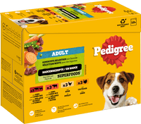 Nassfutter Hund gemischte Selektion in Sauce, Multipack (12x100 g), 1.200 g