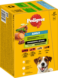 Nassfutter Hund gemischte Selektion in Sauce, Multipack (12x100 g), 1.200 g