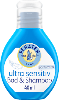 Baby Badezusatz Bad & Shampoo ultra sensitiv, Reisegröße, 40 ml