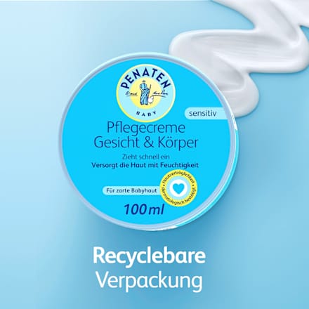 Baby Pflegecreme Gesicht & Körper, 100 ml