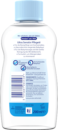 Babyöl ultra sensitiv, 200 ml
