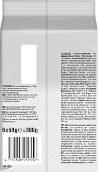 Nat kattenvoer met diepzeevis &amp; zalm, natuurlijke vitaliteit, multipack (6 x 50 g), 300 g
