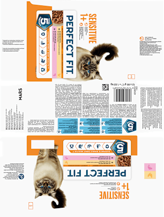Nassfutter Katze mit Huhn & Lachs, sensitiv Multipack (12x85 g), 1,02 kg