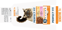 Nassfutter Katze mit Huhn & Lachs, sensitiv Multipack (12x85 g), 1,02 kg