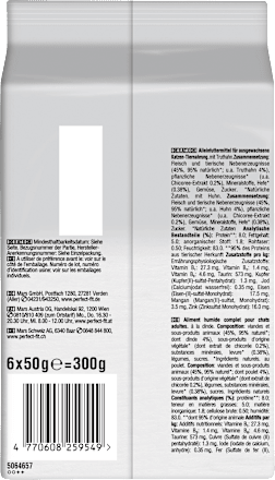 Nat kattenvoer met kip &amp; kalkoen, natuurlijke vitaliteit, multipack (6 x 50 g), 300 g