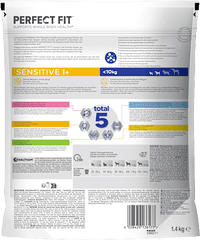 Droogvoer voor honden Sensitive met kalkoen, volwassen 1+, 1,4 kg