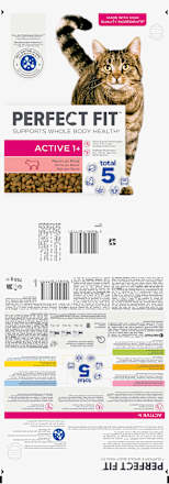 Droogvoer voor katten active 1+ met rundvlees, volwassen, 750 g