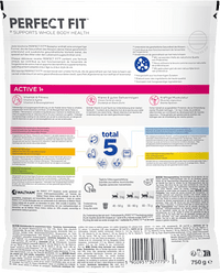 Droogvoer voor katten active 1+ met rundvlees, volwassen, 750 g