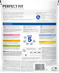 Droogvoer voor katten Indoor 1+ met kip, Adult, 750 g