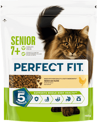 Trockenfutter Katze mit Huhn, Senior 7+, 750 g