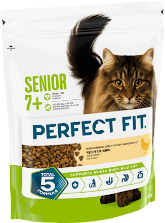 Trockenfutter Katze mit Huhn, Senior 7+, 750 g
