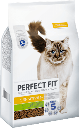 Droogvoer voor katten Sensitive 1+ met kalkoen, volwassen, 7 kg