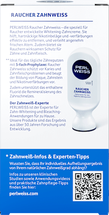 Zahnpasta Raucher Zahnweiß, 50 ml