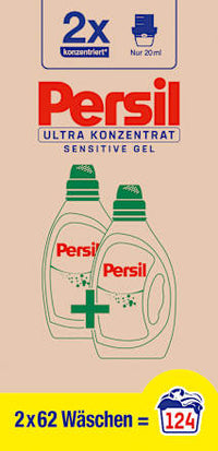 Wasmiddel Gevoelige Gel Ultra Concentraat (2x62WL), 124 Wl