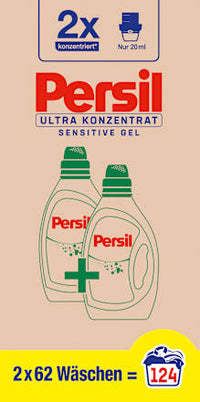 Wasmiddel Gevoelige Gel Ultra Concentraat (2x62WL), 124 Wl