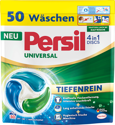Universele schijven voor zwaar wasmiddel, 50 Wl