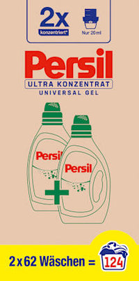 Universele gel ultra geconcentreerd wasmiddel (2x62 WL), 124 WL
