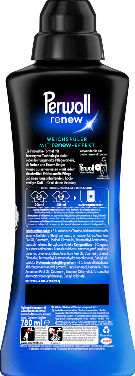 Perwoll Weichspüler renew7 Fresh Breeze 39WL, 780 ml