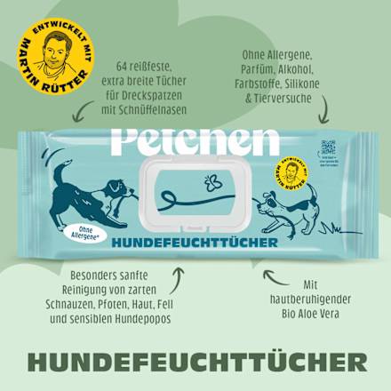 Feuchttücher für Hunde, 64 St