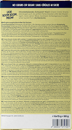 Cat Treat Cream Snack Kip met Sint-jakobsschelpen (6x15 g), 90 g