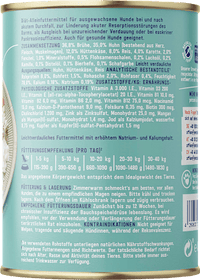 Nat hondenvoer met kip, kwark &amp; ​​rijst, VET maag &amp; darmen fit, 400 g