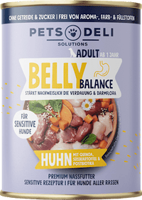 Nat hondenvoer gevoelig met kip &amp; quinoa, belly balance, 400 g
