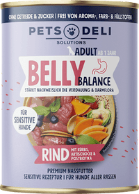 Nat hondenvoer gevoelig met rundvlees &amp; quinoa, buikbalans, 400 g