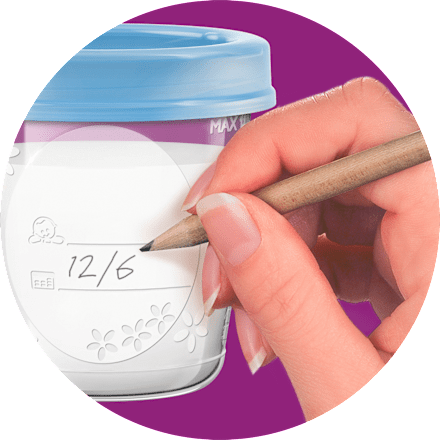 Bewaren VIA voor moedermelk, 5 stuks