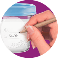 Bewaren VIA voor moedermelk, 5 stuks