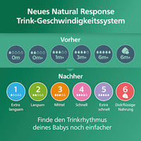 Babyflasch aus Glas Natural Response weiß, von Geburt an, 120ml, 1 St