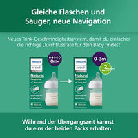 Babyflasch aus Glas Natural Response weiß, von Geburt an, 120ml, 1 St