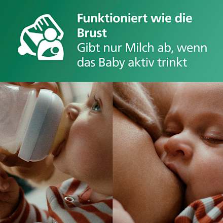 Babyflasche aus Glas Natural Response weiß, ab dem 3. Monat, 240ml, 1 St