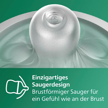 Babyflasche aus Glas Natural Response weiß, ab dem 3. Monat, 240ml, 1 St