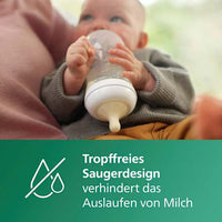 Babyflasche aus Glas Natural Response weiß, von Geburt an, 240ml, 1 St PHILIPS AVENT