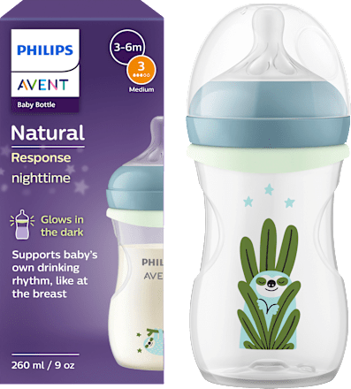 Babyflasche Natural nighttime, blau, 260 ml, 1 St