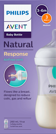 Babyflasche Natural Response AirFreeVentil 260ml, 1 St PHILIPS AVENT